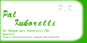 pal kukorelli business card